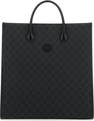 Gucci Black GG Supreme Tote