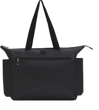 Puma Transit Tote Bag, Durable Nylon for Travel Or Daily Use, with Luggage Strap, Black, One Size