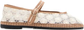 Flabelus Espadrilles Pierre Sun Flower con fibbia - Bianco