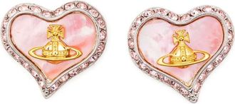 Vivienne Westwood Orecchini Orb Heart - Argento