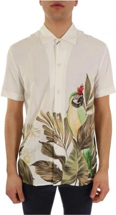 Baldessarini Easy Floral Shirt - Heren - Korte mouwen Overhemden - Veelkleurig - M - Katoen - Overhemden