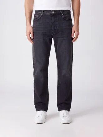 Haikure Jeans Blake modello straight in denim di cotone nero