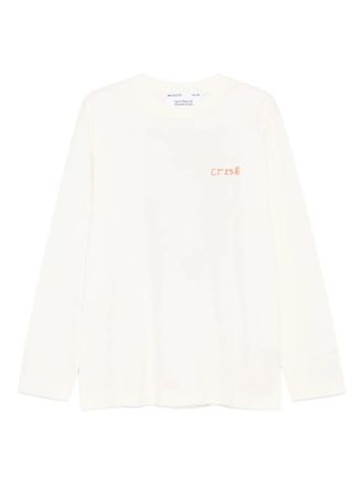 Études Studio long-sleeve portrait-print T-shirt - Neutrals