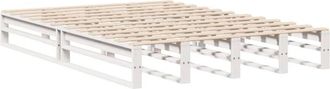 vidaXL Vidaxl - Estructura De Cama Sin Colch&oacute;n Madera De Pino Blanca 140x200 Cm