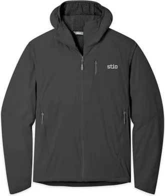 Stio | Mens Dawner Hooded Jacket, Size Extra Large in Boundary Black