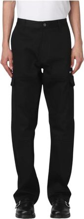 Daily Paper Clothing Slim-fit Trousers, male, Black, S, Cargo Trousers with Multiple Pockets - Stylish