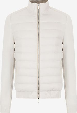 Moorer Gesteppte Kaschmir-Bomberjacke mit Strick Enio-Y1