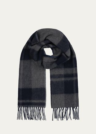 Begg x Co Mens Arran Taransey Cashmere Plaid Scarf