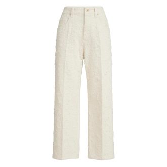 Brunello Cucinelli Brunello Cucinelli, Wide Trousers, female, White, Size: XS Wide Trousers