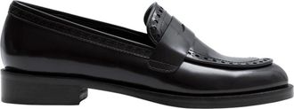 Parall&egrave;le Caruso - Dames - Loafers - Zwart - 38 EU - Leer - Schoenen