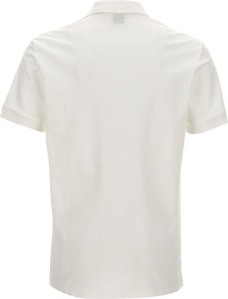 Burberry Mens White Cotton Polo Shirt