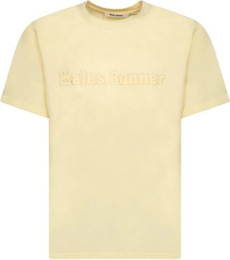 Wales Bonner Original T-Shirt - Heren - T-shirts - Geel - M - Katoen - Tops