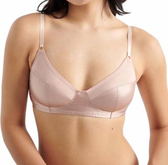 Araks Willow Silky Charmeuse Bralette In Bare