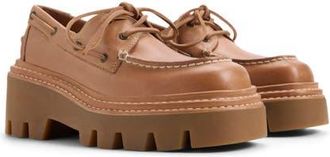 Sperry Top-Sider x MONSE Authentic Original 2-Eye Lug Boat Shoe in Light Brown at Nordstrom, Size 8.5