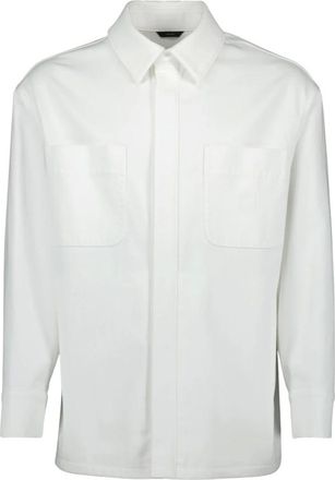 Fendi Light Jackets, male, White, Size: L White Denim Jacket Spring-Summer 2025