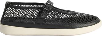 Desa Woman Slip-Ons - Textile Upper and Lining, Flat Heel, Buckle Closure | Black - 36