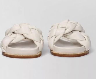 Fabiana Filippi leather braided slides