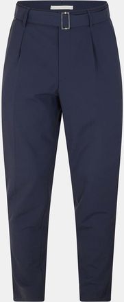 HUGO BOSS Mens Perin Slim Solid Patterned Chinos in Blue - Size 42W/32L