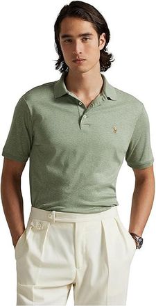 Polo Ralph Lauren Classic Fit Soft Cotton Polo Shirt Mens Clothing Greenery Heather : 2XL
