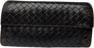 Bottega Veneta Pre-owned Wallets, female, Brown, Size: ONE SIZE Pre-owned Leather Wallet