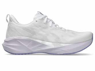 Asics Womens Novablast 5 Running Shoes In White/lilac Hit