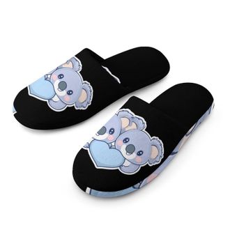 Generic Cute Koalas With Love Heart Mens House Slippers Slip Indoor Slipper On Shoes Warm Outdoor