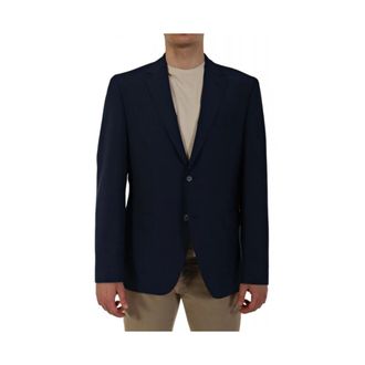 HUGO BOSS Heren, Jassen, Blauw, Maat: XL Leer