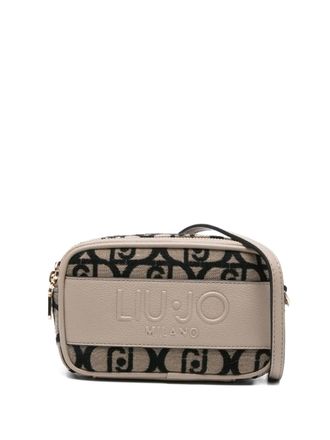 Liu Jo mini monogram cross body bag - women - Polyester/Polyurethane Resin/Polyester - One Size - Neutrals