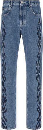 Isabel Marant Slim Fit Jeans, male, Blue, W32, Lewys Jeans