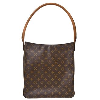 Louis Vuitton Looping Monogram Canvas Brown Canvas Handbag (Pre-Owned)