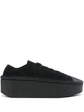 Yohji Yamamoto Kyasu Low platform sneakers - Black