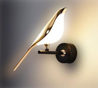 OEM N-gale - L&aacute;mpara De Pared Led Moderna Para P&aacute;jaros