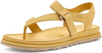 UGG Goldengaze Toe Post Womens Sandals Wheat Field : 6.5 B - Medium, Suede