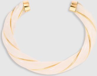 Aurélie Bidermann Jonc Diana Effet Glacé Doré