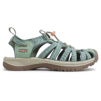 Keen Whisper Textile Womens Slip On Sandals - Granite Green Peach Parfait - Size:UK 4.5