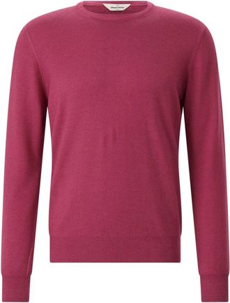 Gran Sasso Lange gebreide trui - Heren - Ronde hals truien - Rood - XL - Wol - Truien & Vesten