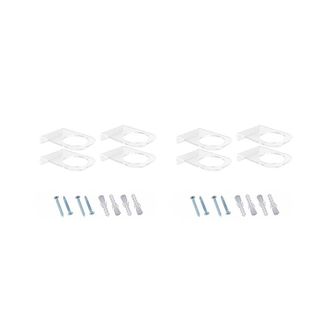 OEM Paquete De 8 Soportes De Pared Acr&iacute;licos Para Baloncesto, Soporte De Exhibici&oacute;n De F&uacute;tbol, Estante Transparente Para Guardar Balones