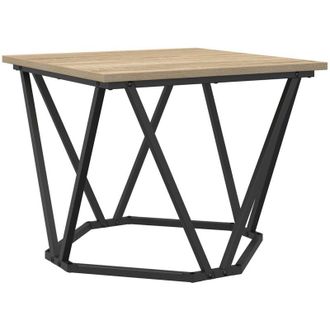 vidaXL Coffee Table 3 pcs Sonoma oak 50 x 50 x 40 cm Vidaxl