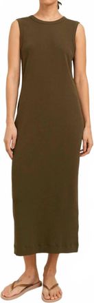 Paper Label Camilla Maxi Dress In Dark Olive
