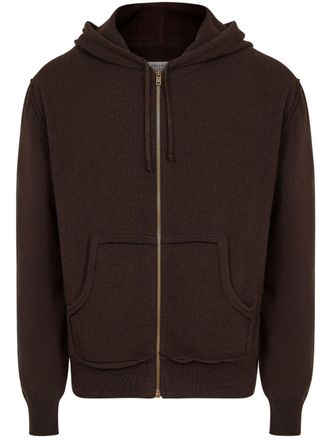 Maison Margiela Hoodie met rits - Bruin