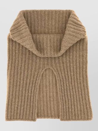 The Row cashmere marlan neckwarmer cut out collar
