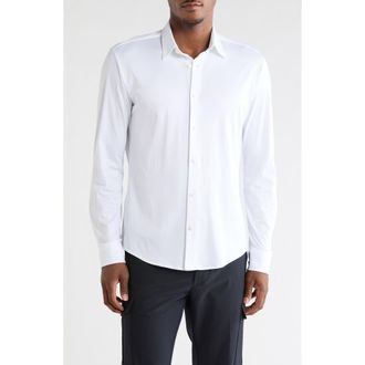 BOSS Slim Fit Roan Kent Button-Up Shirt in White at Nordstrom Rack, Size Xx-Large