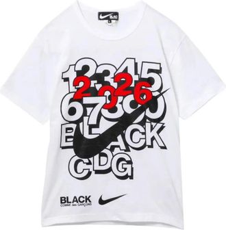Comme Des Gar&ccedil;ons T-shirt met logo-print - Heren - T-shirts - Wit - 2XL - Katoen - Tops