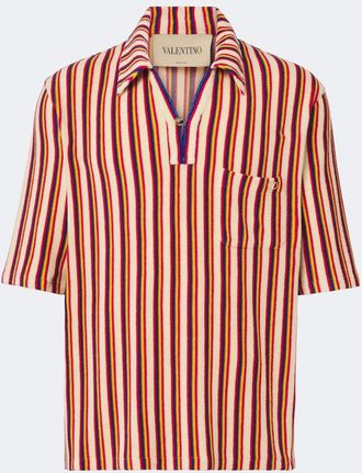 Valentino Polo in spugna a righe