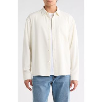 Frame Denim Textured Long Sleeve Shirt in White Sand at Nordstrom Rack, Size Xx-Large