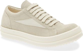 Rick Owens Vintage Sneaker in Pearl/Dirty Milk/Milk at Nordstrom, Size 11Us