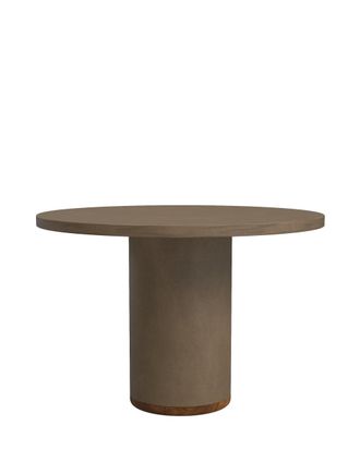 Hannun Mesa de exterior de microcemento en color tierra 110 cm