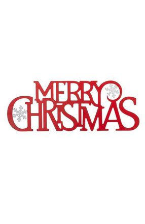 Glitzhome Metal MERRY CHRISTMAS or HAPPY HOLIDAYS Wall Decor in Red at Nordstrom, Size Medium