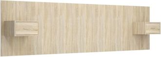 vidaXL vidaXL Bed Headboard with Cabinets Sonoma Oak Engineered Wood