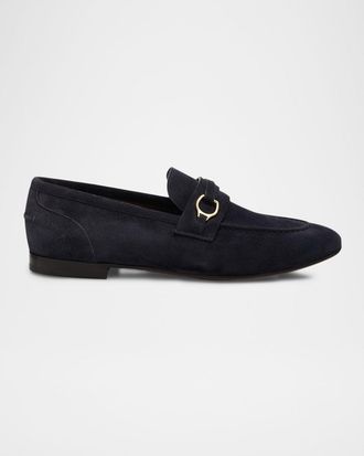 Brunello Cucinelli Suede Loafers with Horsebit Strap
